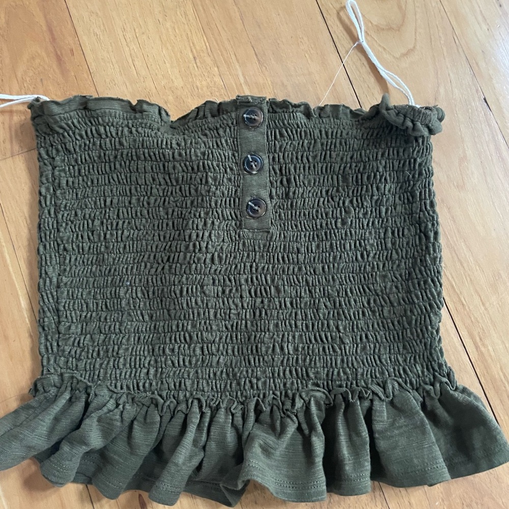 Strapless crop top